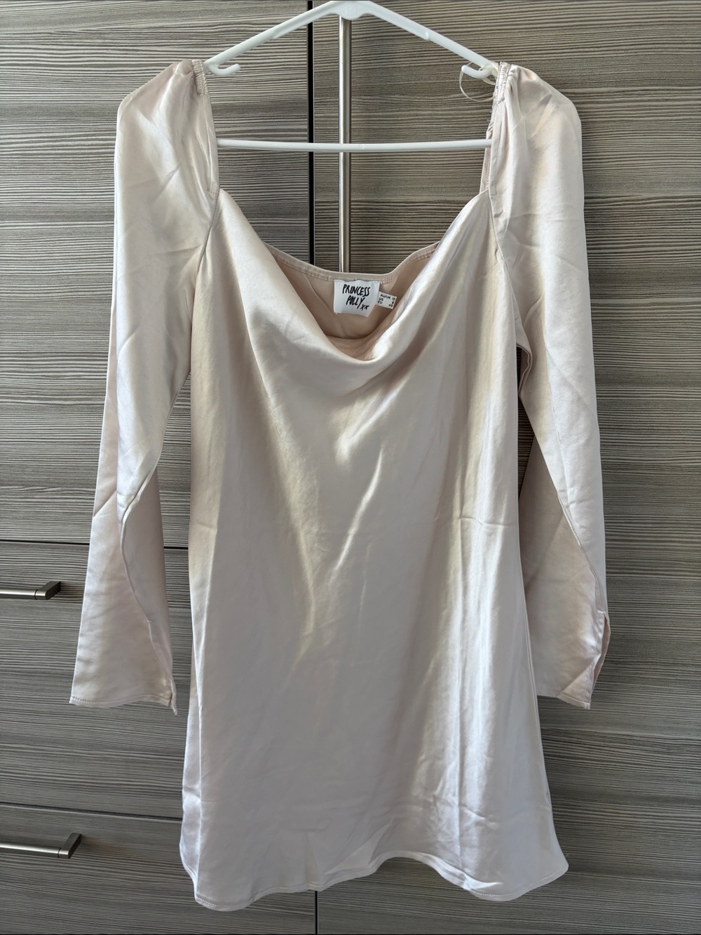 Princess Polly Star Power Mini Dress Champagne